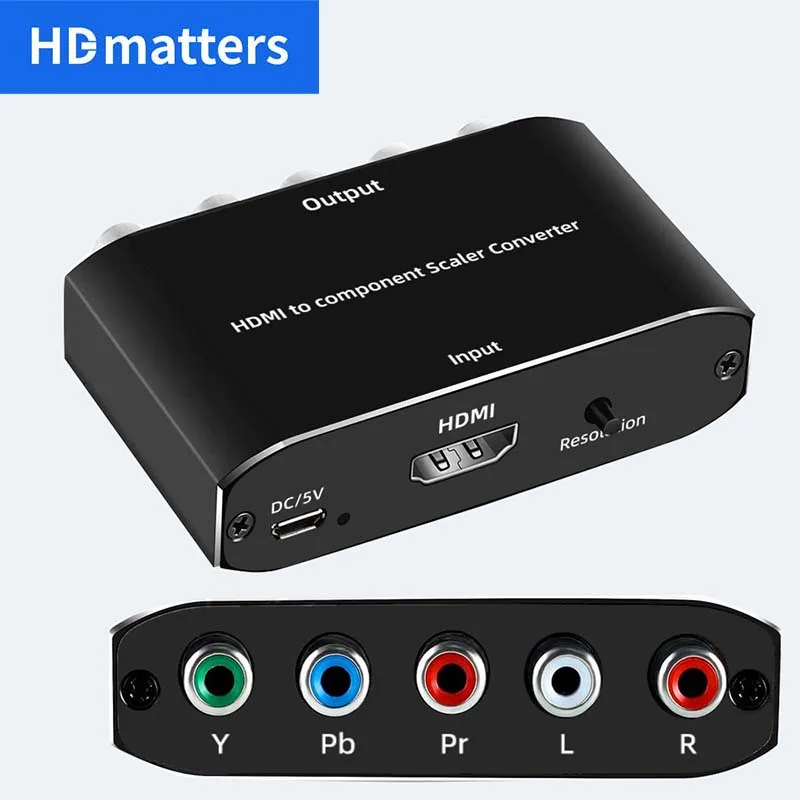 HDMI to RGB converter 1080P HDMI to component Ypbpr converter for PS4 Xbox DVD HDMI in to YPbpr out