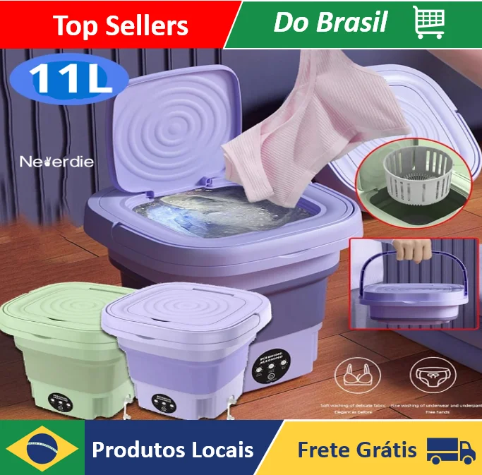 Modern Portable Folding Mini Washing Machine Automatic Travel Underwear Washing Machine-Neverdie Store