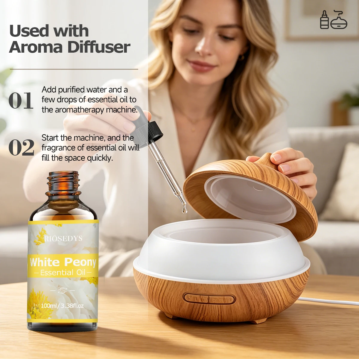 Huile essentielle de pivoine b - Home Fragrance Co avis et prix