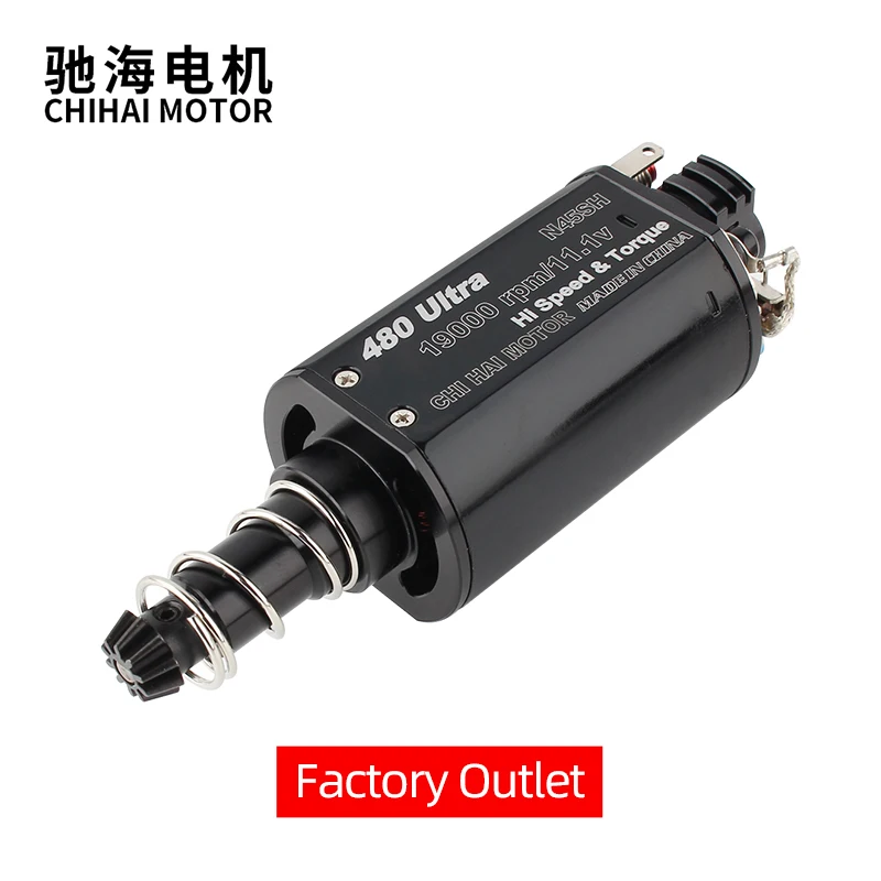 Chihai Motor CHF-480Ultra-28TPA 19K High Torque Large Silver Brush N45SH NdFeB Magnet CNC Airsoft Motor For Gel Blastre Toy