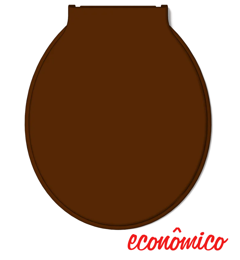 4 Units Dark Brown Economic Padded Special Sanitary Lid With Measure 437,2X363,0X46,4mm Durín