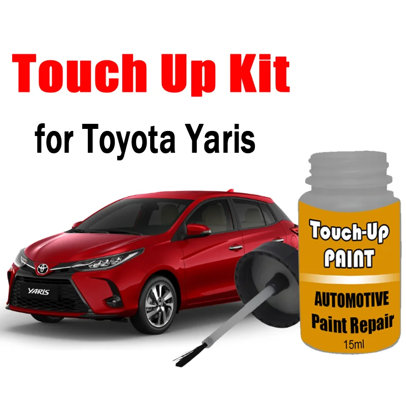 

Автомобильный набор для ретушировки краски (с кистью) для Toyota Yaris, средство для удаления царапин, аксессуары для ухода за краской автомобиля