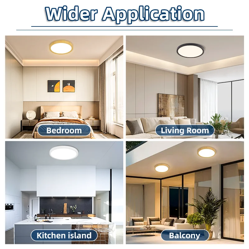 Chuangyang رقيقة جدا جولة Led مصباح السقف تركيبة إضاءة المنزل سطح Led ضوء السقف الحديثة المطبخ الحمام غرفة المعيشة