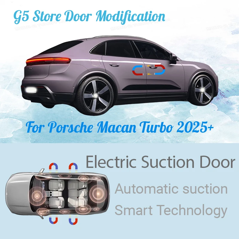 

For Porsche Macan Turbo 2025+ Car Electric Suction Door Power-assisted Closing Door Soft-close Function