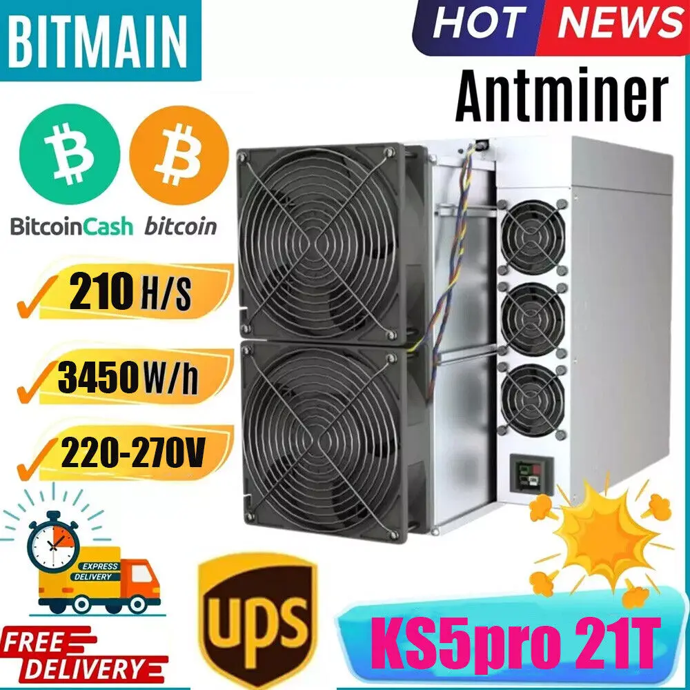 AD BUY 5 GET 3 FREE  Bitmain Antminer KS5pro 21T 3150W Kas Miner Asic Miner Kaspa Ship Nov