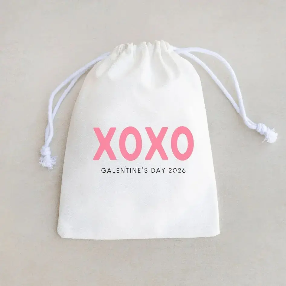 XOXO Valentines Bag - Galentines Day Gift Bag - Custom Galentines Bag - Galentines Party Favors - Valentines Day Bag - Valentine