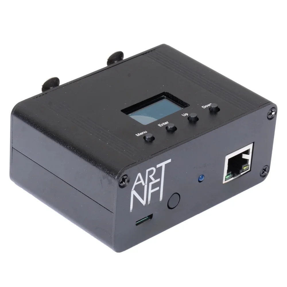 Kontroler Artnet do DMX, Kontroler oświetlenia DMX Ethernet, Profesjonalny interfejs Artnet DMX, Wyjście 3-pinowe, Obudowa aluminiowa — 2