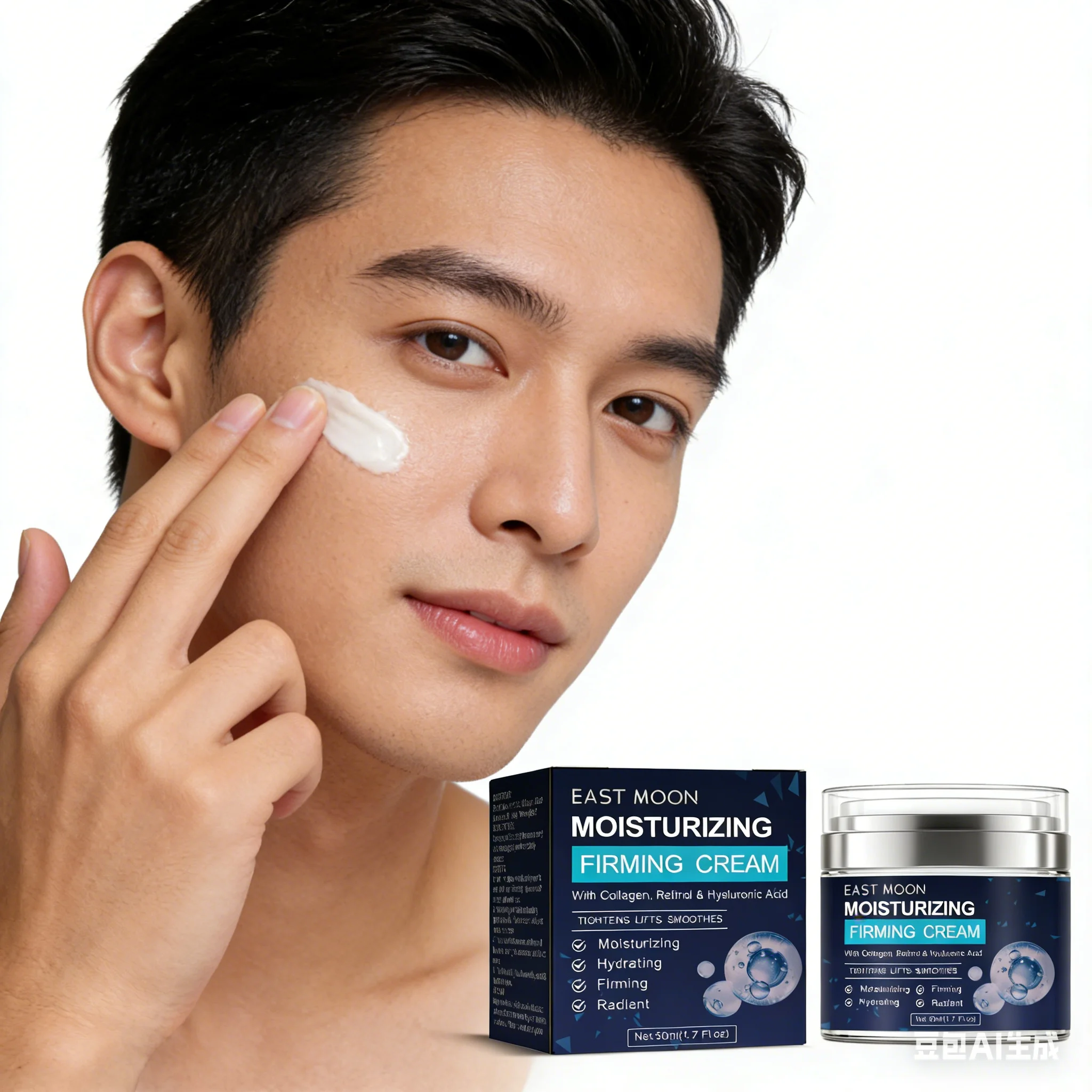 Crema facial de retinol para hombres, 50G, hidratante, antienvejecimiento, elimina las arrugas, reafirmante, iluminador, no grasa, nutritiva, cuidado de la piel del rostro para hombres