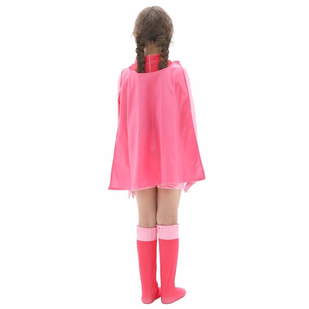 Anime Invincible Costume Omni-man Mark Grayson Cosplay Superhero Atom Eve Pink Jumpsuit Halloween Costume Height 100-160 Clothes - view 3