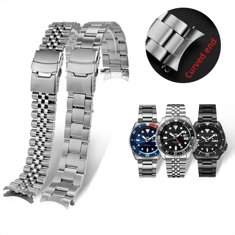 For Casio Duro Mdv107-1A MDV106-1A MDV-106 Seiko watch strap Stainless steel diving metal men's watchband 20mm 22mm accessories