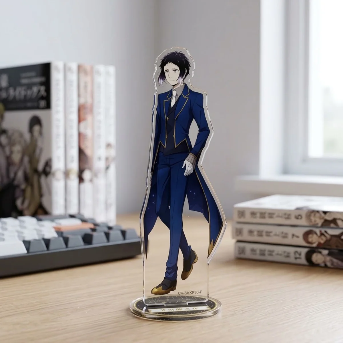 Anime Bungo Stray Dogs Dazai 15cm Acrylic Stand Set Halloween Gift Kawaii Desk Decor Otaku Room Keychain