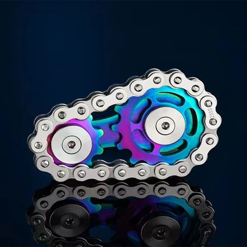 Metall Hand Spinner Kette Getriebe Metall Fidget Spinner Erwachsene EDC Fidget Spielzeug Fokus ADHS Werkzeug Büro Stress Relief Spielzeug