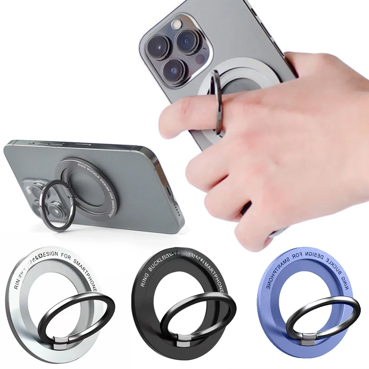 Magnetyczny uchwyt na telefon stojak magnes gniazdo na palec serdeczny do bezprzewodowego ładowania Magsafe dla IPhone14 13 12 Pro/Max uchwyt na telefon komórkowy — zdjęcie 2