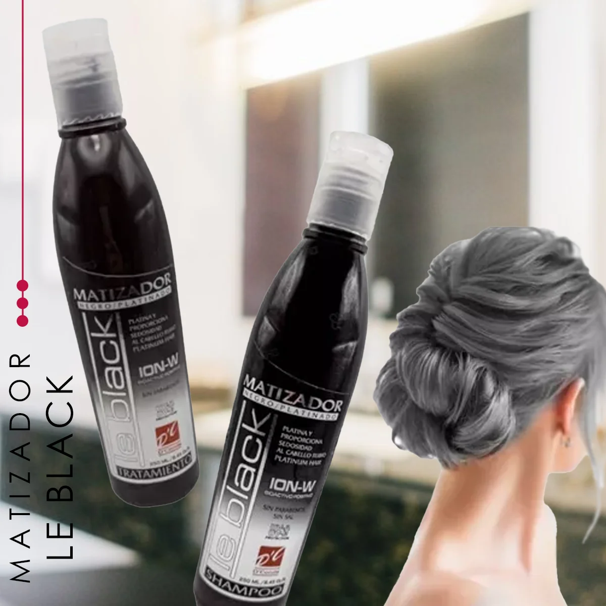 Shampoo Matizador Negro D Conde Platinados Canas 250ml