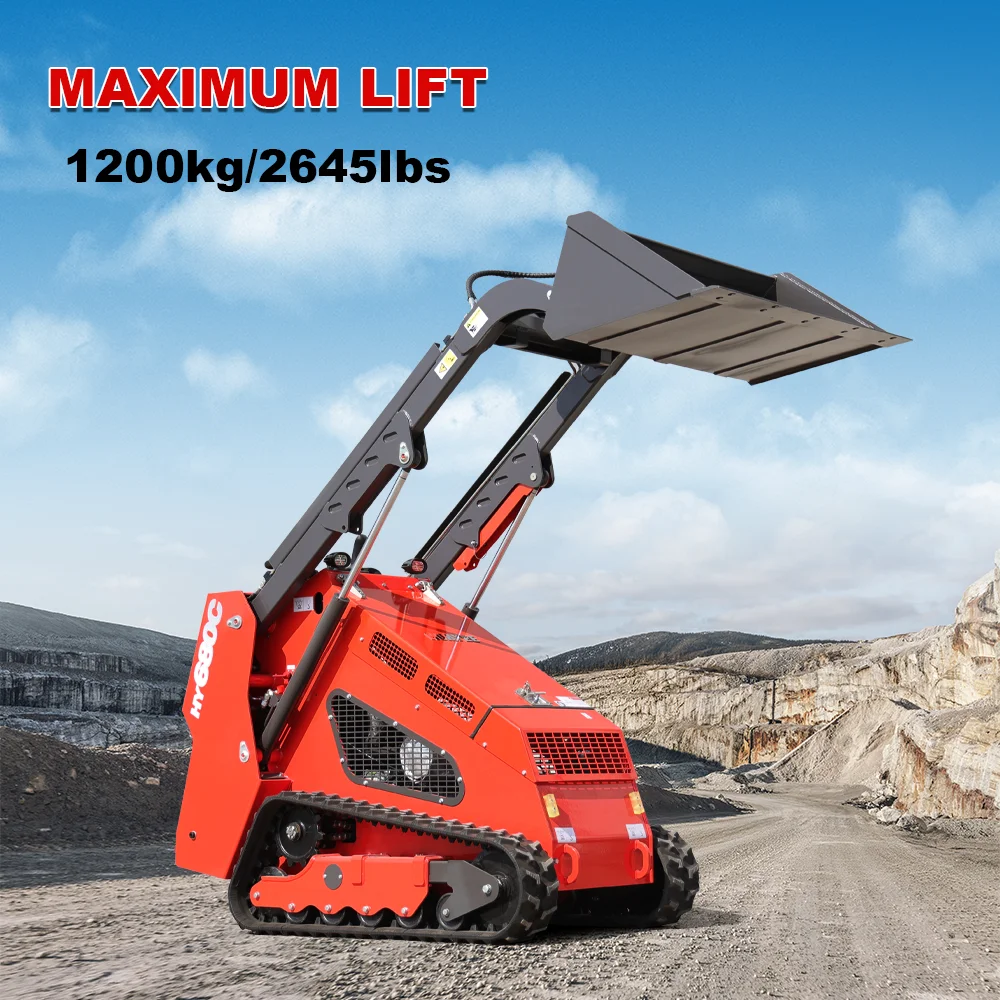 Tractor Backhoe - Multifunctionele mini-kniklader | 25PK diesel aangedreven
