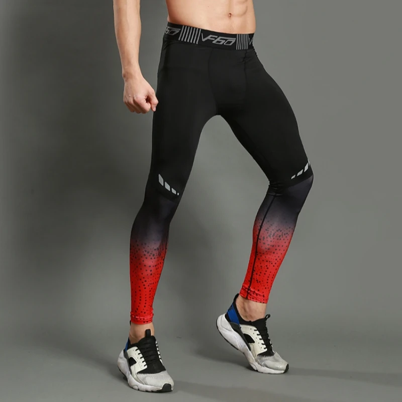 Men's Running Leggings Breathable Compression Pants Quick Dry Fit Sportswear Fitness Training Jogging Pants Sports Fitness Yoga