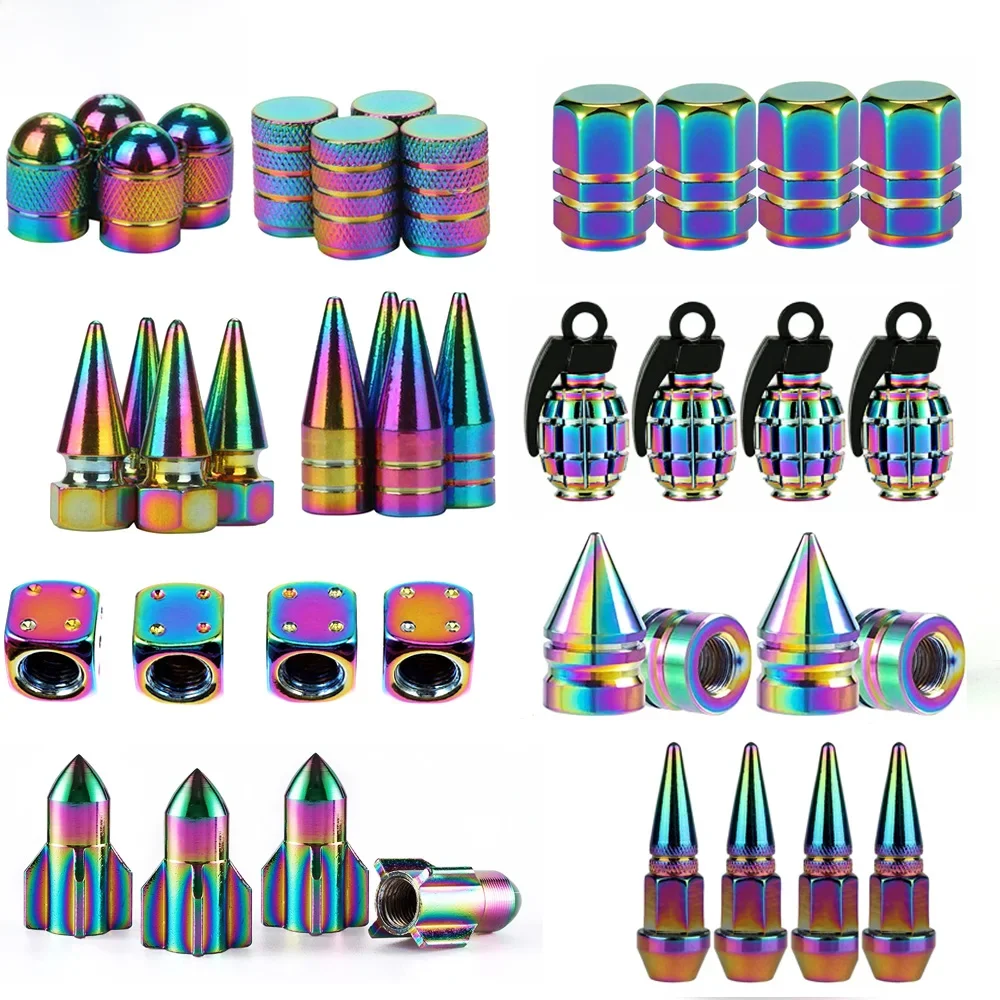 AliExpress ZZTZZ Tire Valve Stem Caps Multicolor Car Motocycle  Bike Tire Wheel Valve Cap Dust Cover Car Tire Valve