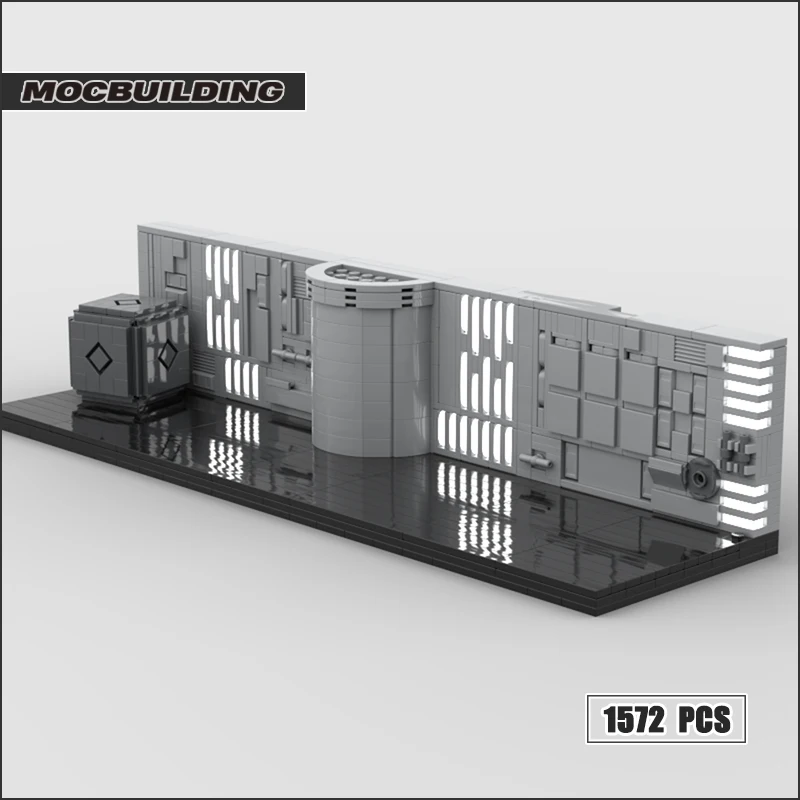 Blocs de construction MOC, couloirs modulaires, scène de film, briques technologiques, bricolage, modèle assemblé, affichage spatial, jouet de Collection, cadeaux de noël