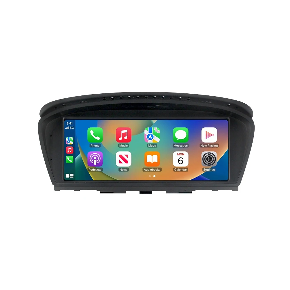 8,8 inch touchscreen draadloos CarPlay Android Auto multimediascherm voor BMW 3 Serie E90 E91 E92 E93 5 Serie E60 E61 GPS - afbeelding 2