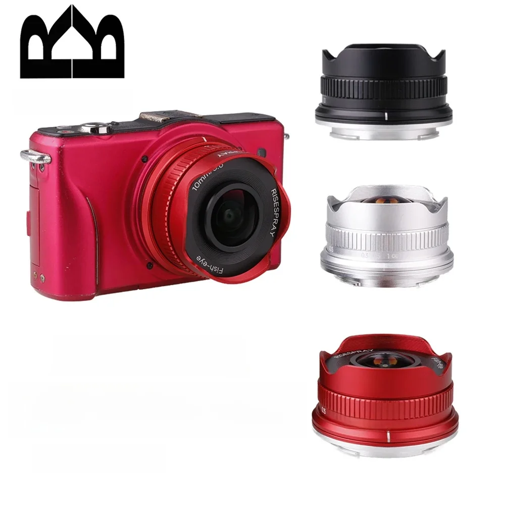 Obiektyw typu rybie oko 10mm F5.6 APS-C z manualnym ustawianiem ostrości (MF) do Canon EOSM, Sony E, Canon EF-M, Fuji FX, Olympus M4/3, Panasonic M4/3, mocowanie bagnetowe (Bayonet) do korpusów. — zdjęcie produktu 7