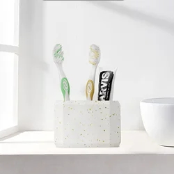 Nordic Cement Drain Toothbrush Cup holder Mold Concrete Creative Office Supplies Diy Pen Holder Silicone Mold