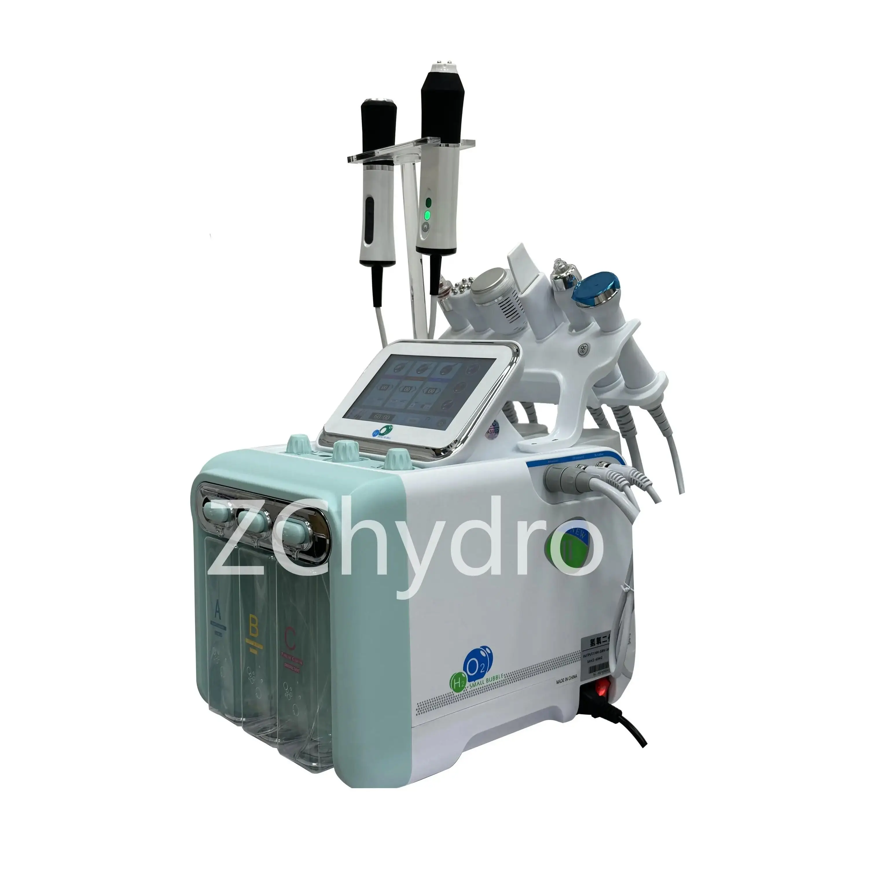 hydra blackhead removal facial and co2 small bubble Hydra Dermabrasion machine with led mask 2 in 1 for skin care spa