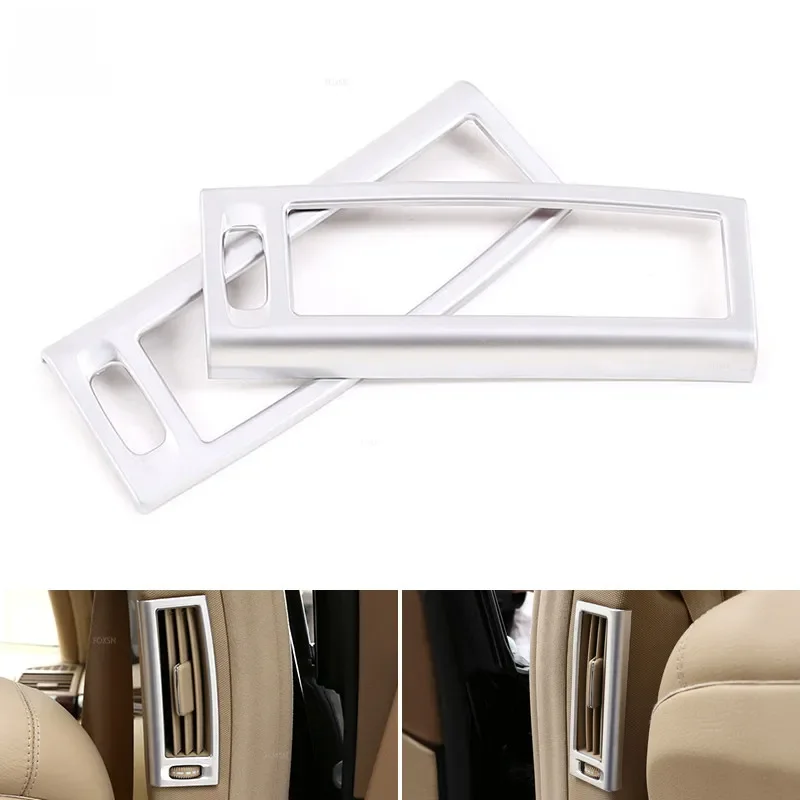 Couvercle de cadre de sortie d'aération de climatisation, garniture chromée ABS, pilier B de voiture, Mercedes Benz Classe S W221, 2008, 2009, 2010, 2011, 2012
