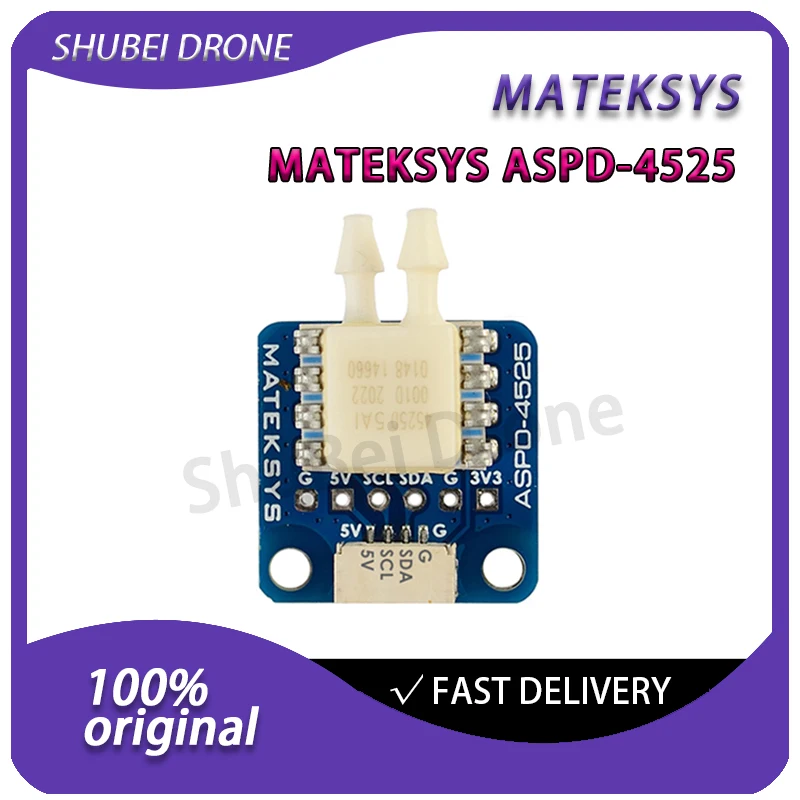 MATEKSYS ASPD-4525 Digital Airspeed Sensor Kit with Pitot Tube for RC Airplane FPV Racing Drone Ardupilot PX4 Flight Controller