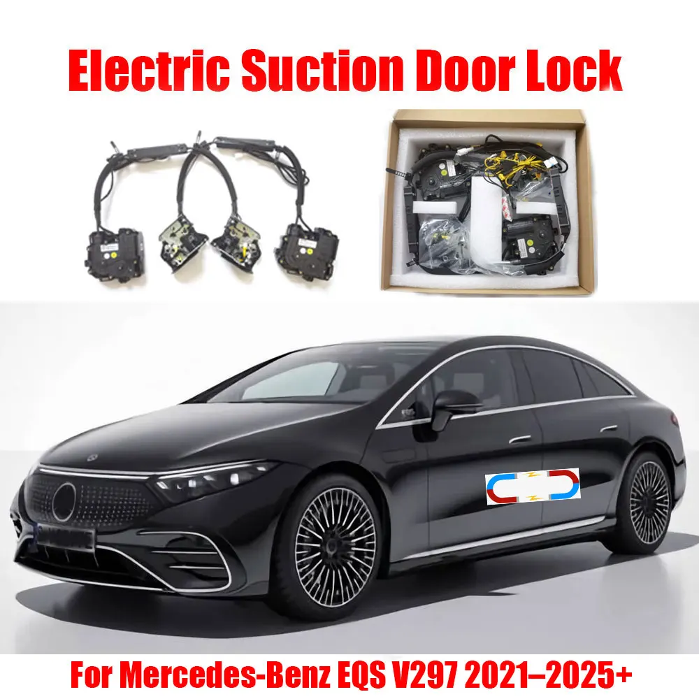 

For Mercedes-Benz MB EQS V297 2021–2025+ Car Electric Suction Door Power-assisted Closing Automatic Door Soft-close Function