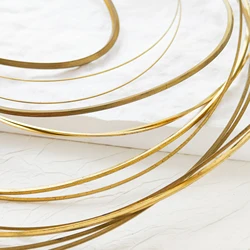 DIY Supply-4 Meters (13.12 Feet) Half-Hard Raw Brass Wrapping Wire - Squared Craft Wire