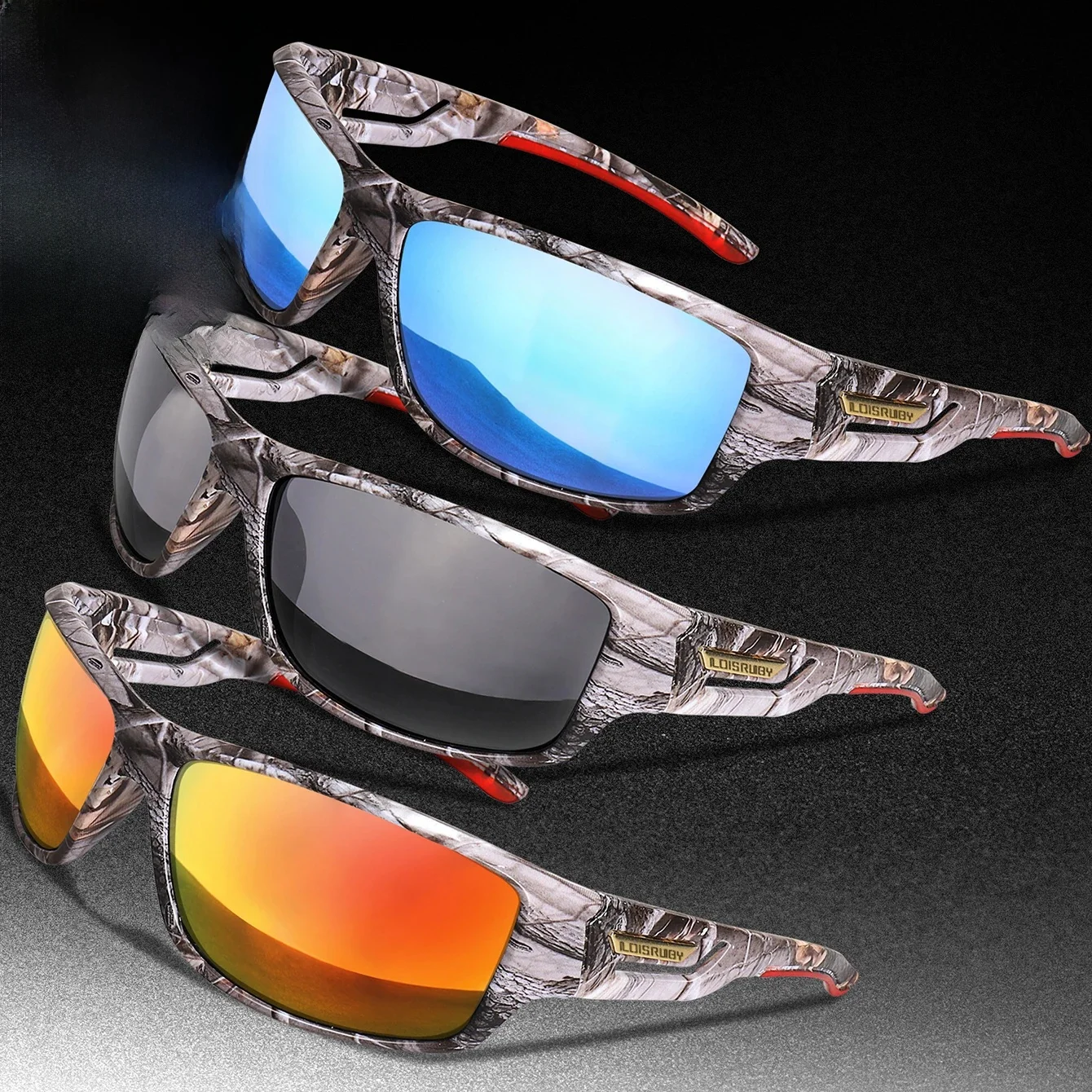 AliExpress LOISRUBY 3 PACKS Classic Luxury Polarized Sunglasses Sports Vintage Camouflag Men Women Fashion Fishing Driving Travel Male Eyewear UV400