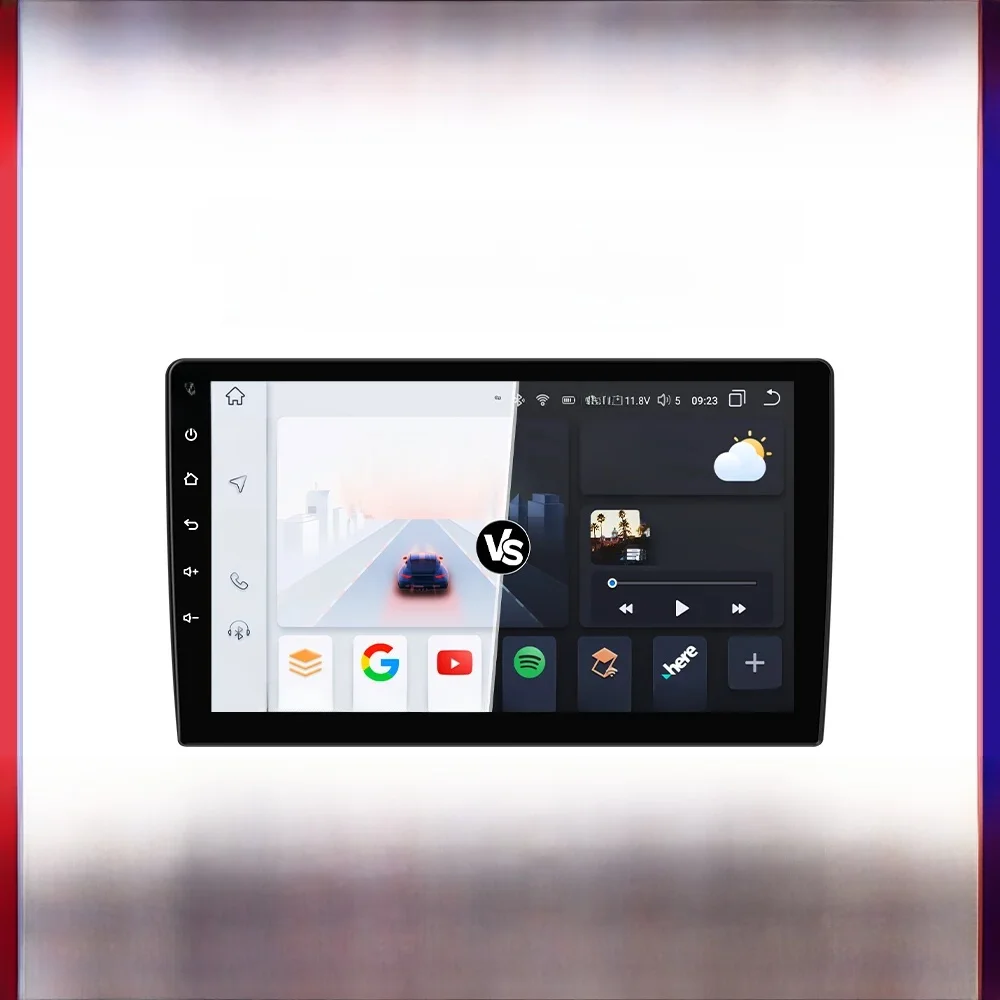 Hizpo 2din 9-Inch Universele Android Auto Radio Headunit Intelligent Systeem 4G Wifi Bt Auto Carplay Gps Navigatie Ui7862 - afbeelding 2