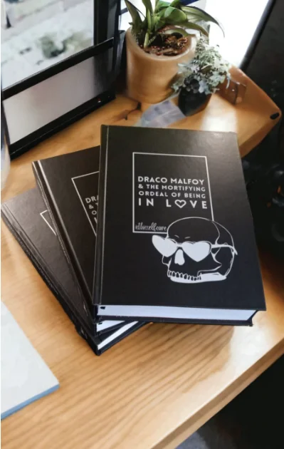 Draco Malfoy and the Mortifying Ordeal of Being in Love. Dramione fanfiction. Leatherbound Hardback. Gift For Christmas. FREE EX