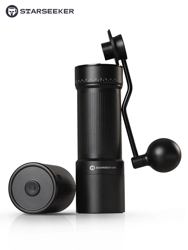 Molinillo de café STARSEEKER 2 en 1 negro con rebabas de 40 mm, molinillos de café expreso manuales y eléctricos, rebabas de cono