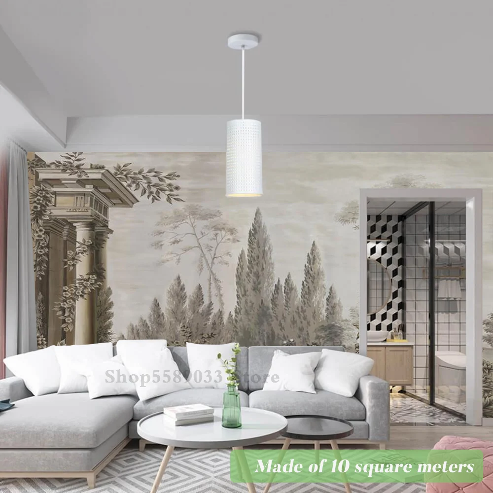 European Courtyard Vintage Home Wallpaper Large Size Custom Painting For Wall Decor Bedroom Study Office Renovation Art Ornament