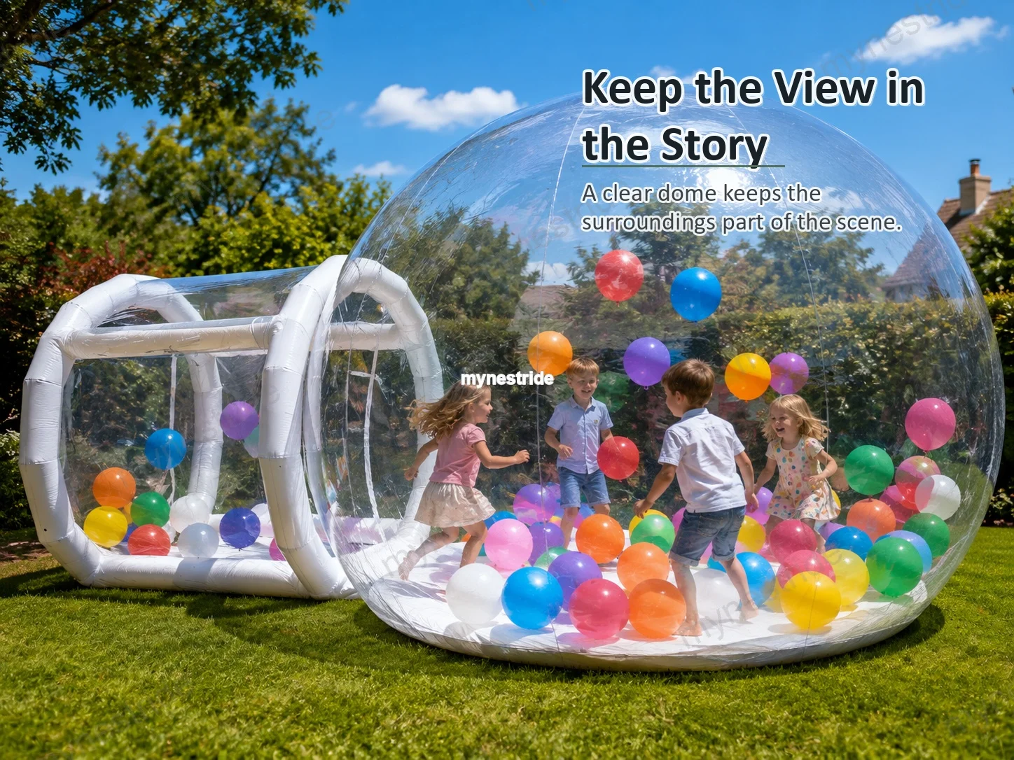 Jkb9747 Domo Inflable Transparente | Tienda de Campaña Inflable / Casa Burbuja / Tienda de Campaña para Acampar / Habitación Cielo Estrellado - Añade un Toque a Tu Boda