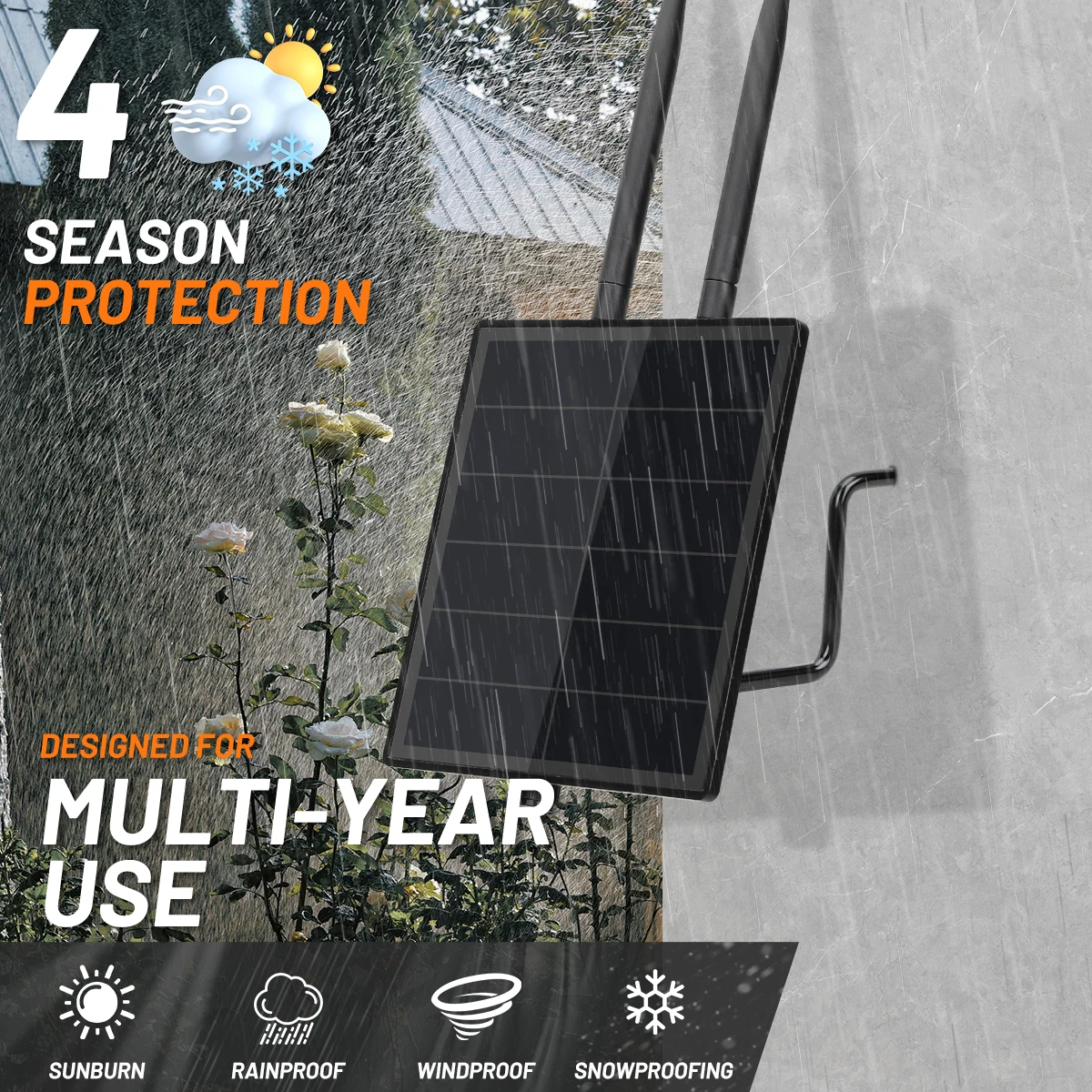 D5 Solar Node Repeater Built in Battery With RAK4631 LoRa SX1262 LoRa Module RAK19007 for Meshtastic LoRaWAN IoT Smart Home