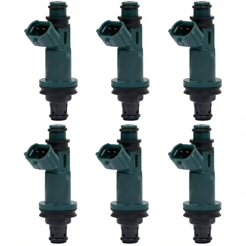 Комплект из 6 топливных форсунок 23250-0A010 для Toyota Highlander, Sienna, Avalon, Lexus ES300, RX300 3.0L V6 1997-2003, замена клапанов