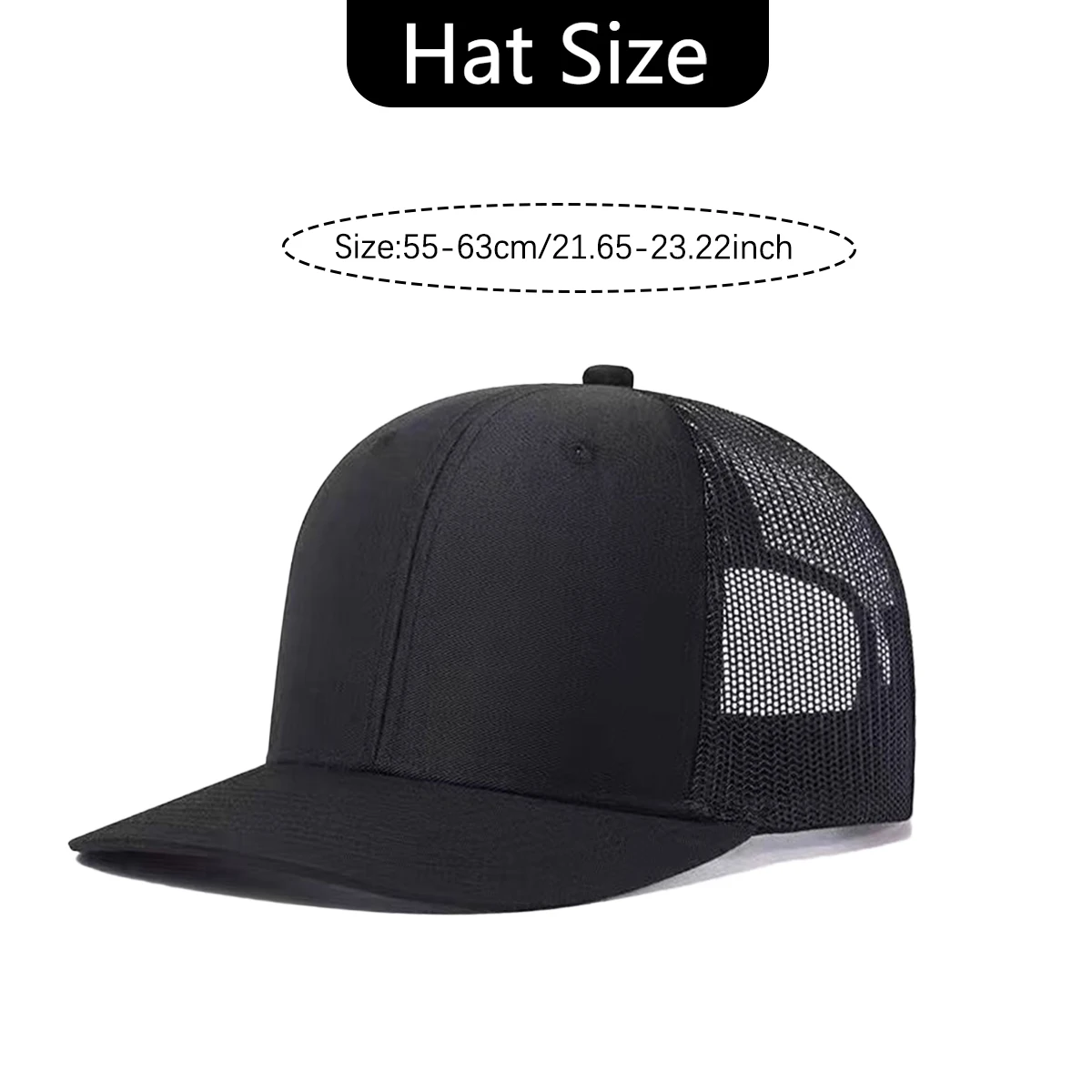 1PC Spooky Demon Smile Graphic Mesh Hat, Lightweight Breathable Trucker Cap, Adjustable Snapback for Outdoor Activities