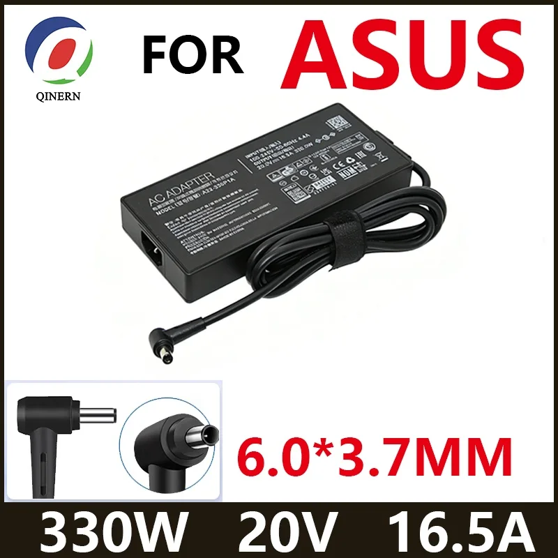 Cargador para Portátil de 330W 6.0mm*3.7mm 20V Compatible con Asus ROG Strix G18 G17 G16 G15 |   Para Asus ROG Strix