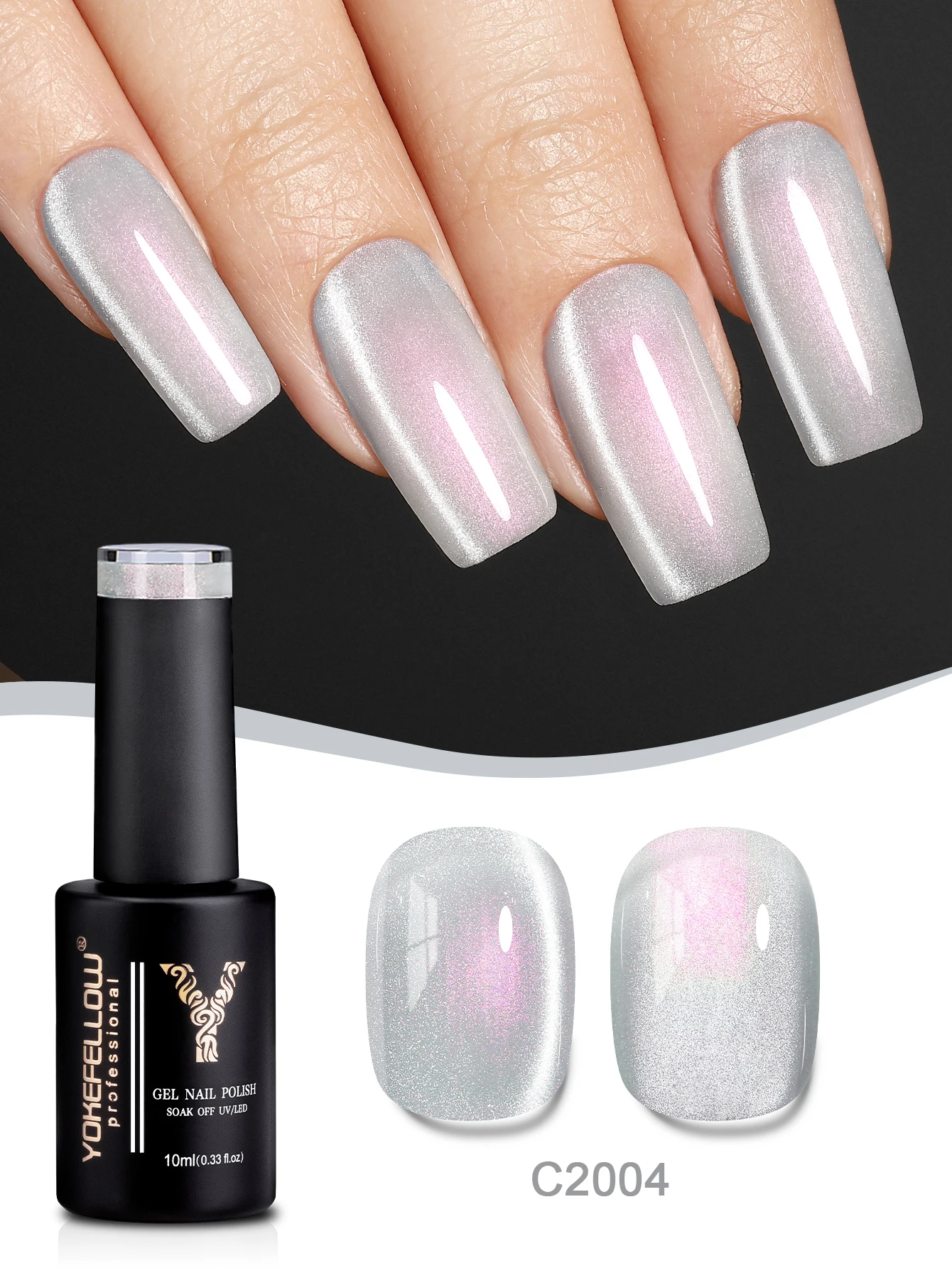 YOKEFELLOW 10ML Roze Groen Cat Eye Gel Nagellak Lunar Mirage 9D Kat Magnetische Gel Losweken UV LED voor Nail Art Salon DIY Thuis
