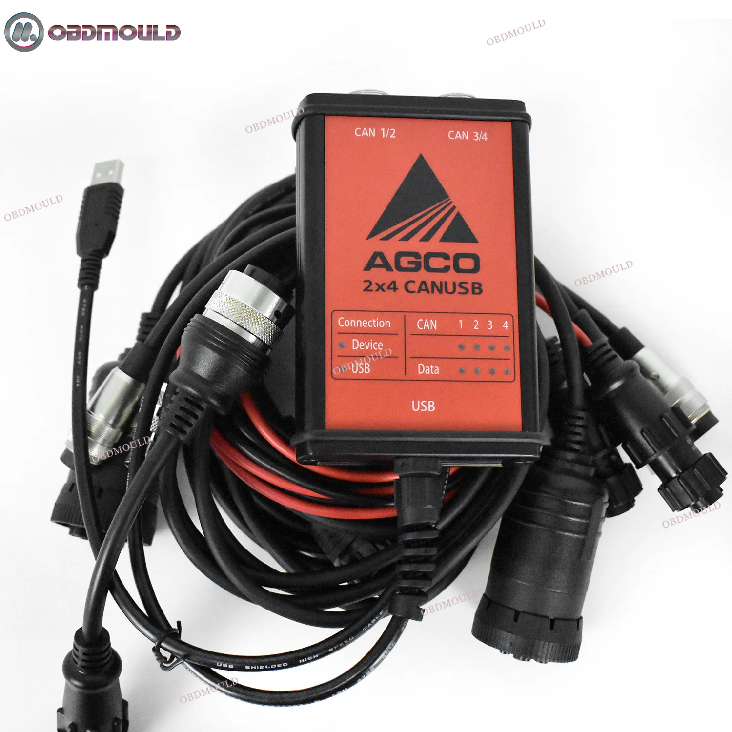 KIT de diagnóstico AGCO de camión (CANUSB) Cables Deutsch de 9 pines Cable de 16 pines para Massey Ferguson y Valtra