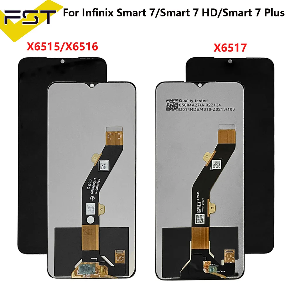 X6515 Tested Lcd For Infinix Smart 7 Display Touch Screen Digitizer Panel Assembly For Infinix Smart7 HD X6516 Smart7 Plus X6517