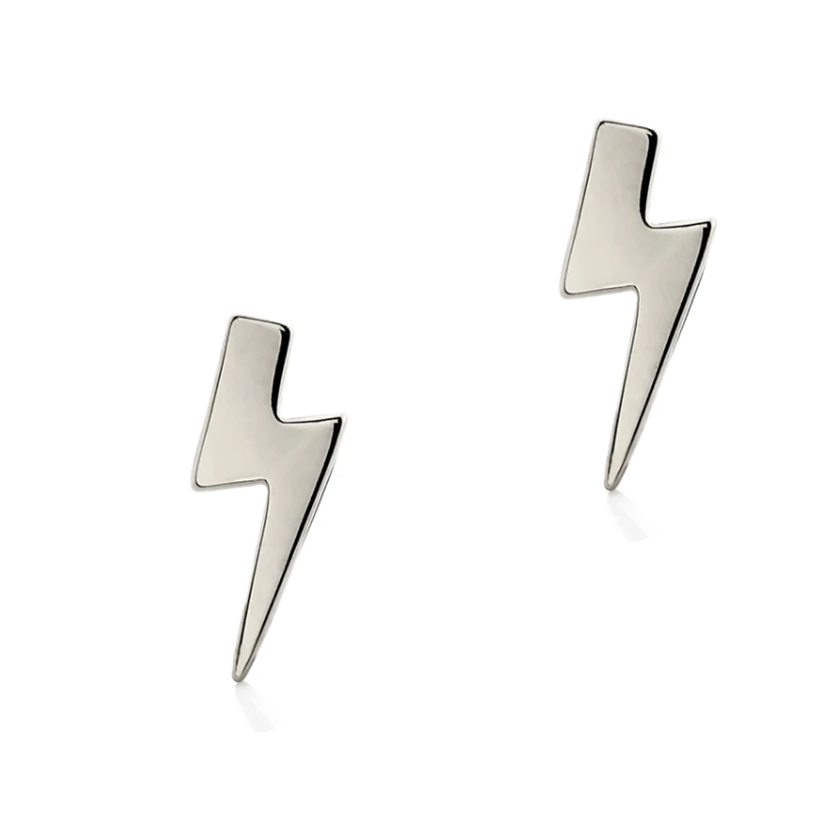 ASTM F136 Titanum Threaded Accessory Lightning Bolt Design Ear Studs Body Piercing Dermal Anchor Tops