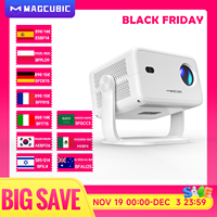 Magcubic Native 1080P 650ANSI 8K Android 14 L018 360° Projector With Auto Keystone Focus Air Mouse Wifi6 BT5.4 Portable Outdoor