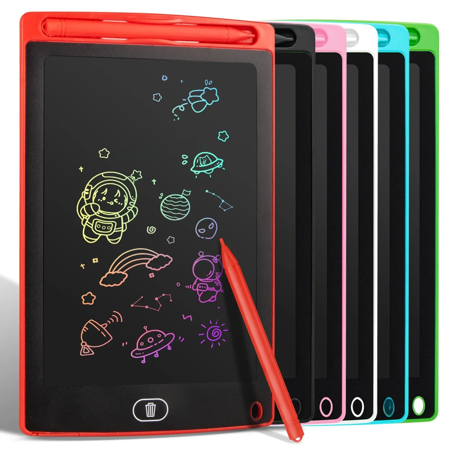 Tablette d'écriture LCD 12" pour enfants - Planche à dessin réutilisable avec protection des yeux, fonction de verrouillage, effacement instantané - Cadeau pour garçons et filles