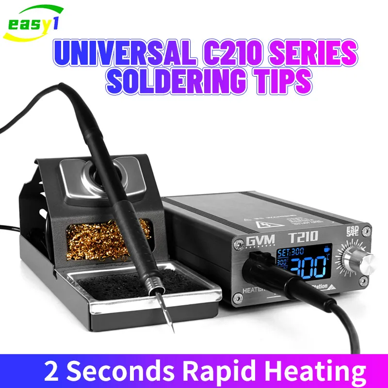 Nắng GVM T210 Hàn Bộ Hàn Sắt Với C210 Tay Cầm Đầu Cho Điện Thoại Di Động SMD BGA Sửa Chữa Hàn Dụng Cụ