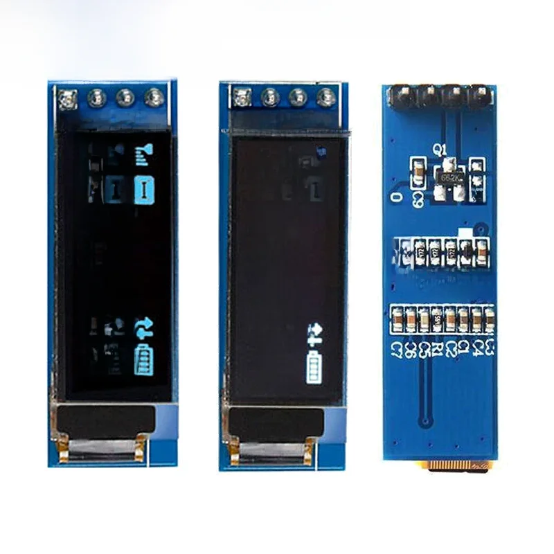 Module d'affichage OLED 0.91 pouces, blanc/bleu, 128x32, écran LCD LED SSD1306 12864 0.91 IIC i2C, communiquer pour ardunio