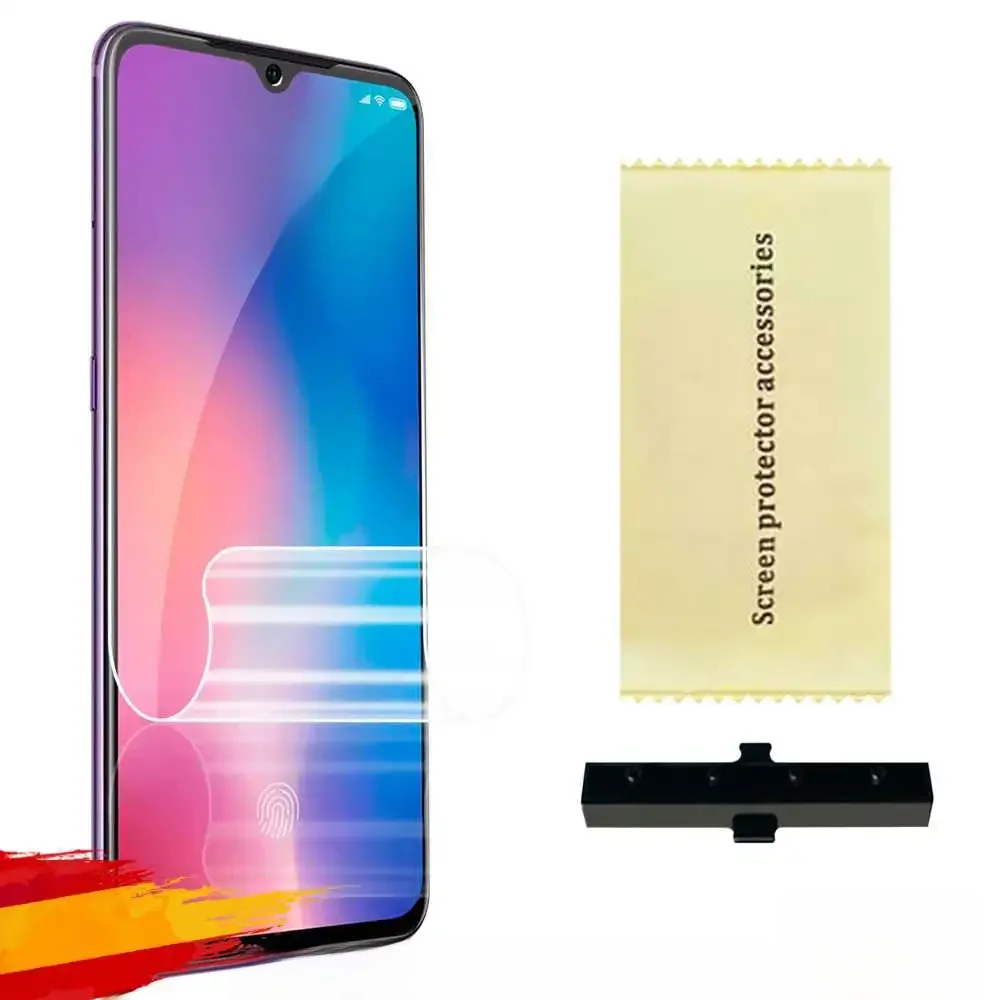 Protetor de tela tpu hydrogel flex film para xiaomi mi 9 cobertura completa ultra clara proteção