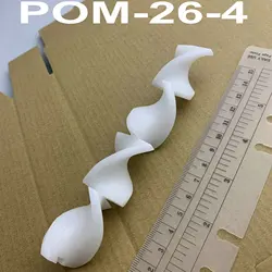 10PCS Spiral Static Mixer Elements POM-26-4 Mixing Elements 26mm - 4 elements - white